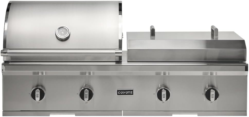 COYOTE OUTDOOR LIVING - 50" Combo Built-In NG Grill - Natural Gas - Model C3CO50NG
