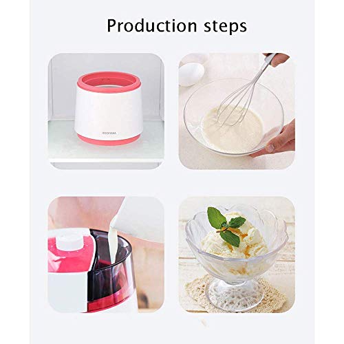 Hefacy Eismaschine Haushalt, Früchte Sorbet Automatische Eiscreme Kleine Maschine Frozen Joghurt Eiscreme, einfach zu… – Bild 7