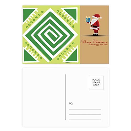 Cartes postales Mexique Totems Green Squares lot de 20, cadeau pour passionnés