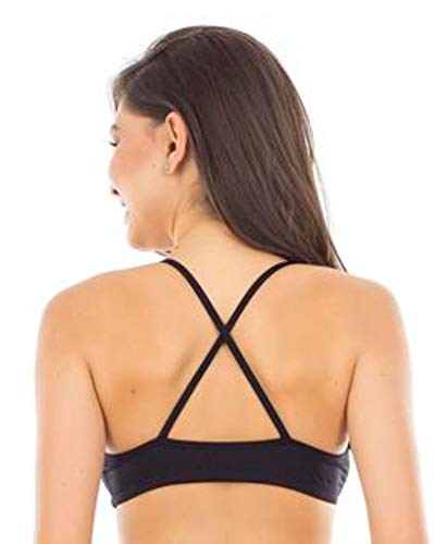 Top Para Natação Comfort Master Fabíola Molina Mulheres M Preto