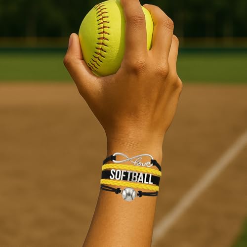 Infinity Collection Softball Bracelet - Softball Jewelry Gift for Mom or Team3