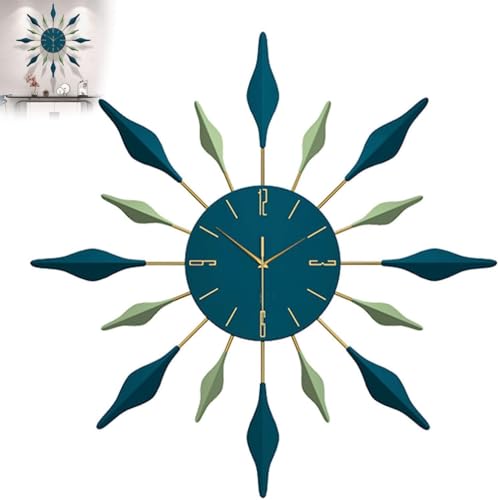 Horloges murales métalliques haut de gamme art 3D salon moderne