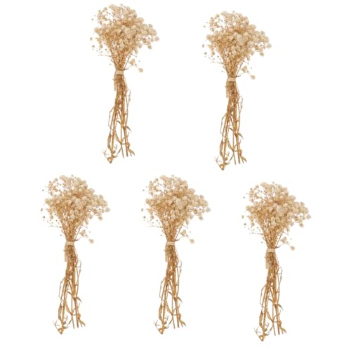 Ramo de flores secas Gypsophila Luxshiny 5 piezas miniatura 1