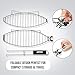 Fish Grilling Basket for Grill - Stainless Steel Basket, Non-Stick Fish Rack for Grilling with Adjustable Lock Removable Handle, Ideal for BBQ, Camping, Charcoal and Gas Grills