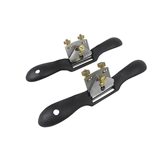 Taytools 469553 2 Piece Set Flat and Round Bottom Spokeshaves Fine Adjustment 2 Inches Wide High Carbon Blade RC 55-60 9-1/2 Inches Overall