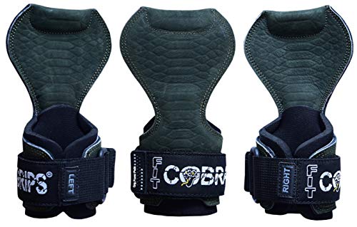 Image of Cobra Grips Weight Lifting Gloves with Adjustable Neoprene Padded Wrist Wraps - Heavy Duty Alternative to Power Lifting Hooks for Deadlifts
