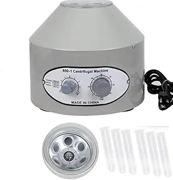 Desktop Electric Lab Centrifuge Machine with Timer and Speed Control, 4000 RPM, 20ML Capacity x 6, 110V
