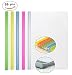 Transparent Plastic File Folder Sliding Bar Report Covers (with Thicker Sliding Bar,90 sheet capacity), Transparent Resume Presentation File Folders Organizer Binder For A4 Size Paper, 5 Color 20 Pcs