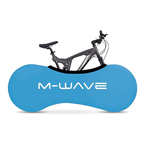 Housse de vélo VELOSOCK M-Wave bleue taille M extensible 3D pour vélos de 26 à 29 pouces