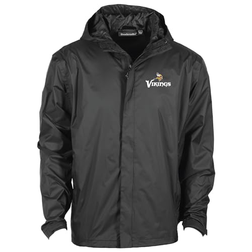 Image of Dunbrooke Men's NFL Tropic Waterproof Packable Full-Zip Hoodie Jacket