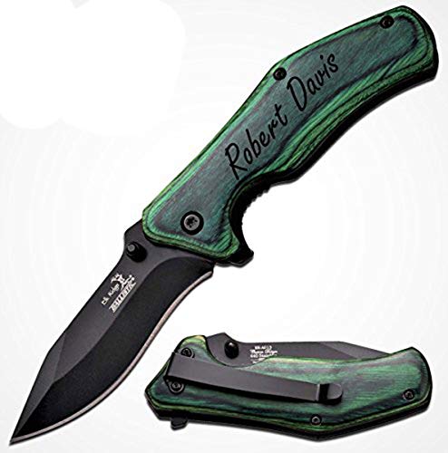 Elk Ridge Free Engraving Custom Pocket Quality Knife Gift For All (ER-A013GW) - Elk Ridge