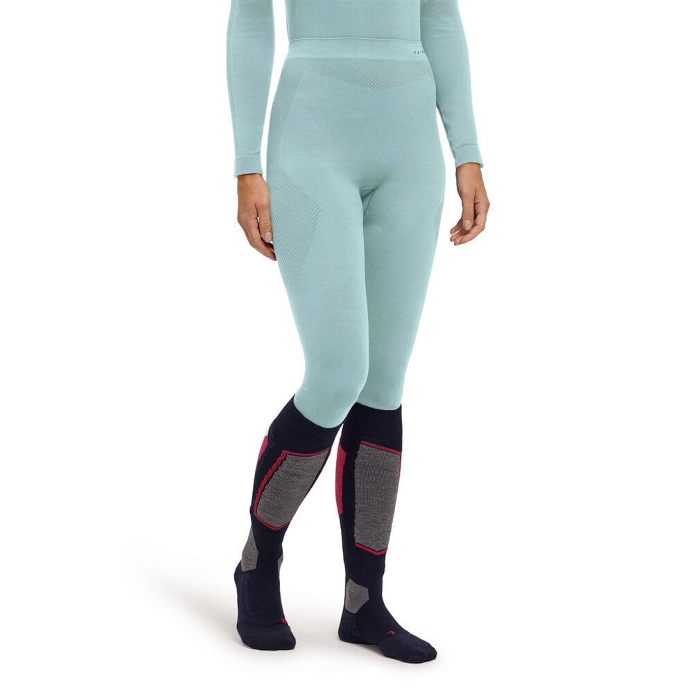 FALKE Mujer Warm Long Mallas técnicas Deportivas largas Ropa térmica para climas templados a fríos Secado rápido Transpirable sostenible Hilo Funcional 1 Pieza