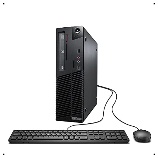 lenovo ThinkCentre M73 SFF Small Form Factor Business Desktop Computer, Intel Dual-Core i3-4130 3.4GHz, 8GB RAM, 500GB HDD, USB 3.0, WiFi, DVD, Windows 10 Professional (Renewed)