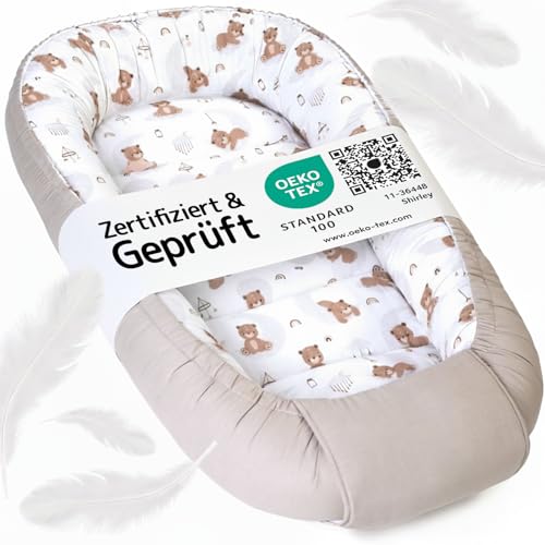 balelu Babynest für Neugeborene, Baby Nestchen – Oeko-TEX Zertifiziert,...