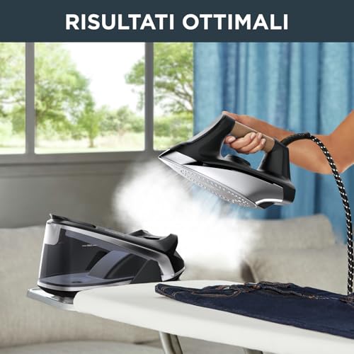 Rowenta Easy Steam Ferro da Stiro con Generatore di Vapore, Colpo di Vapore 210 g/min, 1,4 L, Ferro da Stiro con Caldaia per una Stiratura Veloce e Efficiente VR7361 - 3