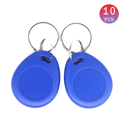 THONSEN 13.56MHz RFID Key Fob with 1K Bytes of Read/Write Memory ISO14443A Color Blue (Pack of 10)