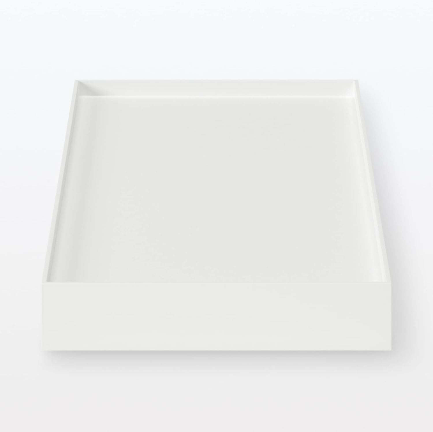 MUJI NCE51A3A Recycled Polypropylene File Box Standard Caster Attachment Lid White Gray for 5.9 inches (15 cm) Width