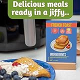 Boxer Gifts Easy Eats Air Fryer Recipe Cards - 52 Delicious and Quick 10 Minute Prep Air Fryer Recipes for Beginners | Cookbook in Card Format with Wooden Stand - Image 4