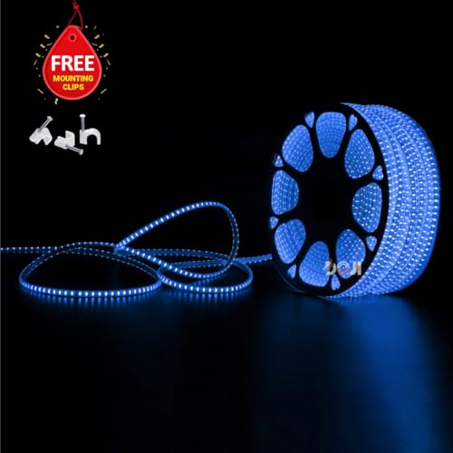 Image of DOJI 2835 Strip Lights for Home Decoration | 120 led per Meter led Strip Light | Rope Lights for Ceiling | Decoration Lights for Diwali, Christmas, Home, False Ceiling (Blue, 25 Meter)