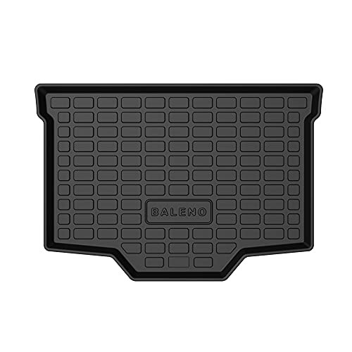 Image of GFX Tpv Luxury 3D Car Trunk Mat /Boot Dicky Mats Waterproof and Antiskid Compatible with Maruti Suzuki Baleno 2015 Onward /Totota Glanza 2019 (Automatic /Manualblack)