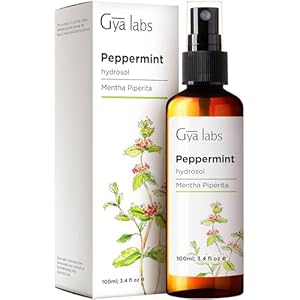 Gya Labs Peppermint Hydrosol for Skin, Hair 3.4 Fl Oz – Peppermint Floral Water Hydrosol Toner for Face & Aromatherapy – Cooling Mist Aromatic Spray for Refreshing Home, Pillows & Linens