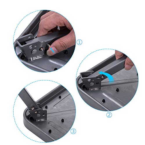 Olive Portable Steel Step Stool Folding One Step Ladder with Anti-Slip Plastic Platform Medical Footstool for Adult and Children at Home Max Load 330 lbs