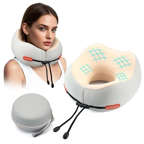 Comphekept Thickened Travel Neck Pillow for Airplanes for