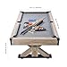 VEVOR 7ft Billiards Table Combo Set, 3-in-1 Multi Game Table with Dining, Pool, and Tennis Table, for Family Game Room Adults, Includes Full Set of Accessories, Wood Color with Grey Cloth