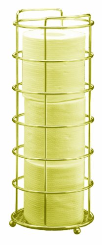 Taymor Polished Brass Three Roll Round Wire Tissue Basket