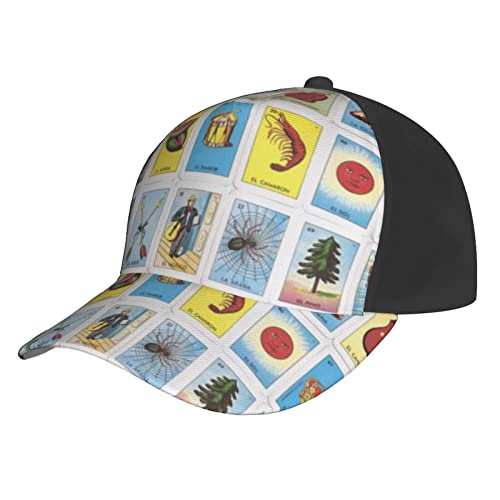 Casquette de baseball noire homme femme avec motif puzzle et visière soleil réglable