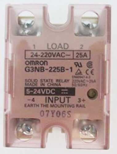 Omron G3NB-225B-1 DC5-24 Solid state relay (SSR), input 5-24VDC, output load 25A at 24-220VAC