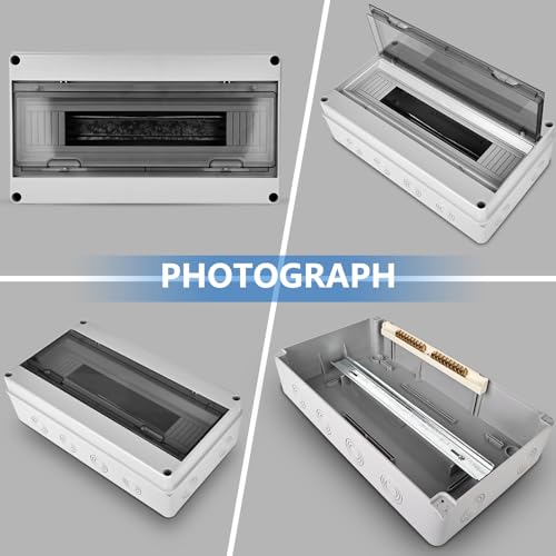 Boîte étanche électrique extérieur IP65 coffret tableau 1 rangée - 6