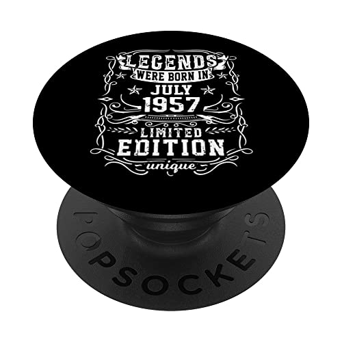 Cumpleaños Julio 1957 Edición Limitada Regalo Legend July PopSockets PopGrip Intercambiable