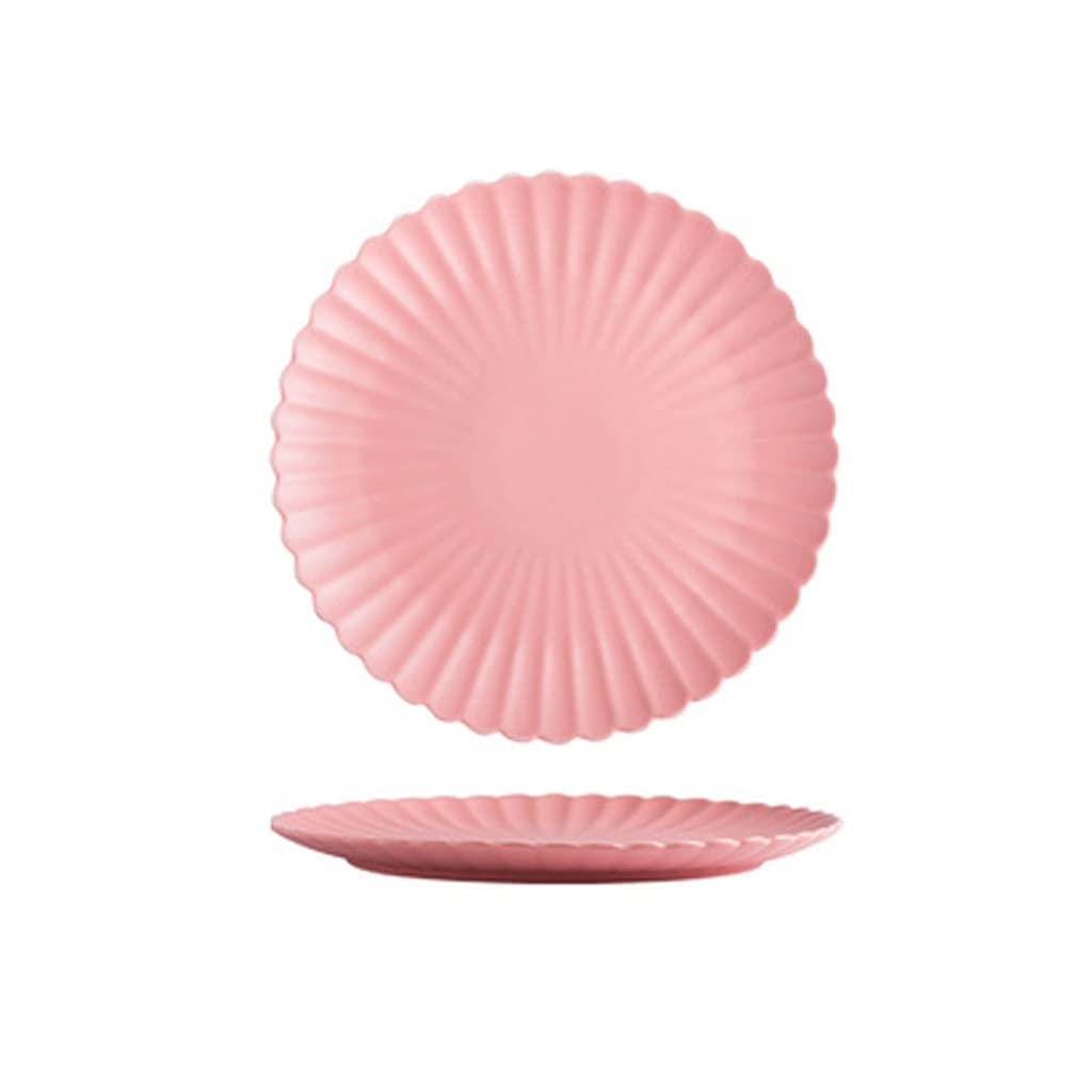WOTZOV Salad Bowl 2-Pack Serving Plates Household Serving Plates Ceramic Serving Plates Cake Plates For Salads, Noodles, Steaks Kitchen Supplies，C Small