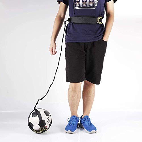 Fussball training, Fußball/Volleyball/Rugby Trainer, Football Kick Trainer Soccer Practice Training mit Verstellbarem Taillengürtel Fußballtraining mit Neopren Gürtel für Kinder Anfänger Erwachsene