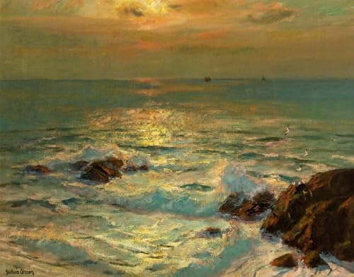 Tableau Albert Julius Olsson impression d'art mural vintage 60x90cm
