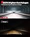 Torchbeam T6 H13 Dual Beam, 70000LM Output Depends On 24 LED Chips, 9008 Bulbs 6500K White and Extra Width, Cooling System Leads To 60000Hrs Lifespan, Quick Installation, 2 Pack