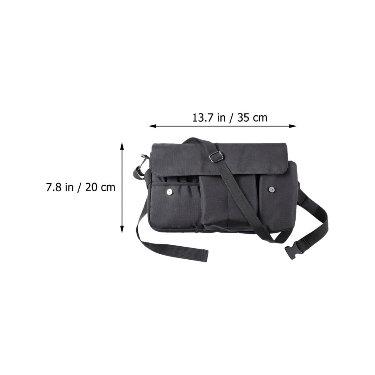 Borsa per Trucchi da Viaggio in Canvas Nero Cintura Regolabile, Design Creativo e Pratica la Donna Contemporanea