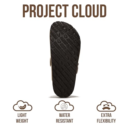Image of Project Cloud 100% Genuine Leather Footbed Clogs for Women - Memory Foam Arch Support Slippers for Women - Trendy Slip-ons Women's Mules & Clogs Sandals