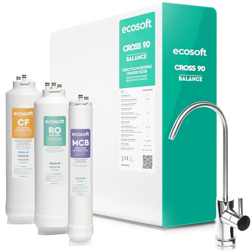 Ecosoft CROSS 90 Balance filtre à osmose inverse à débi...