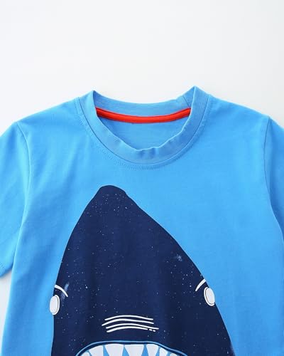 Image of AIWUHE Toddler T Shirts Cotton Summer Tshirts Boys Girls Short Sleeve Tee Tops Casual Graphic Clothes Crew Neck Shirts 2-6Y
