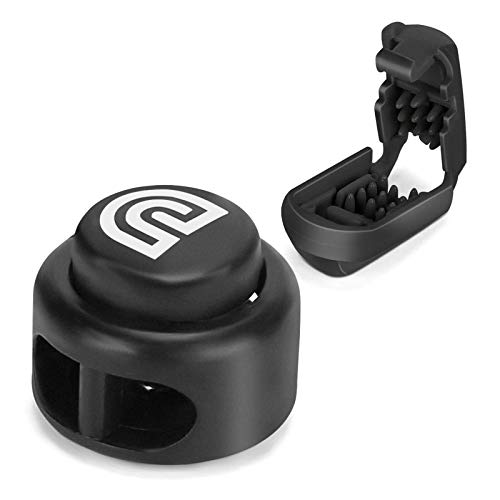 image for DIFFWAY Nylon Cord Locks for No Tie Shoelaces - 32Pcs, Two Hole Heavy 