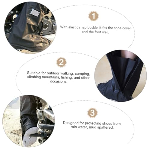 High Tube Rain Boot Overshoes para Hombre y Mujer, Cubrezapatos impermeables con protección antideslizante, ligera y duradera para ciclismo y actividades al aire libre miniatura 3