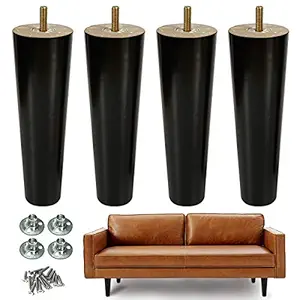 AORYVIC 8 inch Wood Furniture Legs Replacement Sofa Legs Pack of 4 for Couch Feet Chest of Drawers Cabinet DIY Furniture Project with Pre-drilled 5/16 Inch Bolt