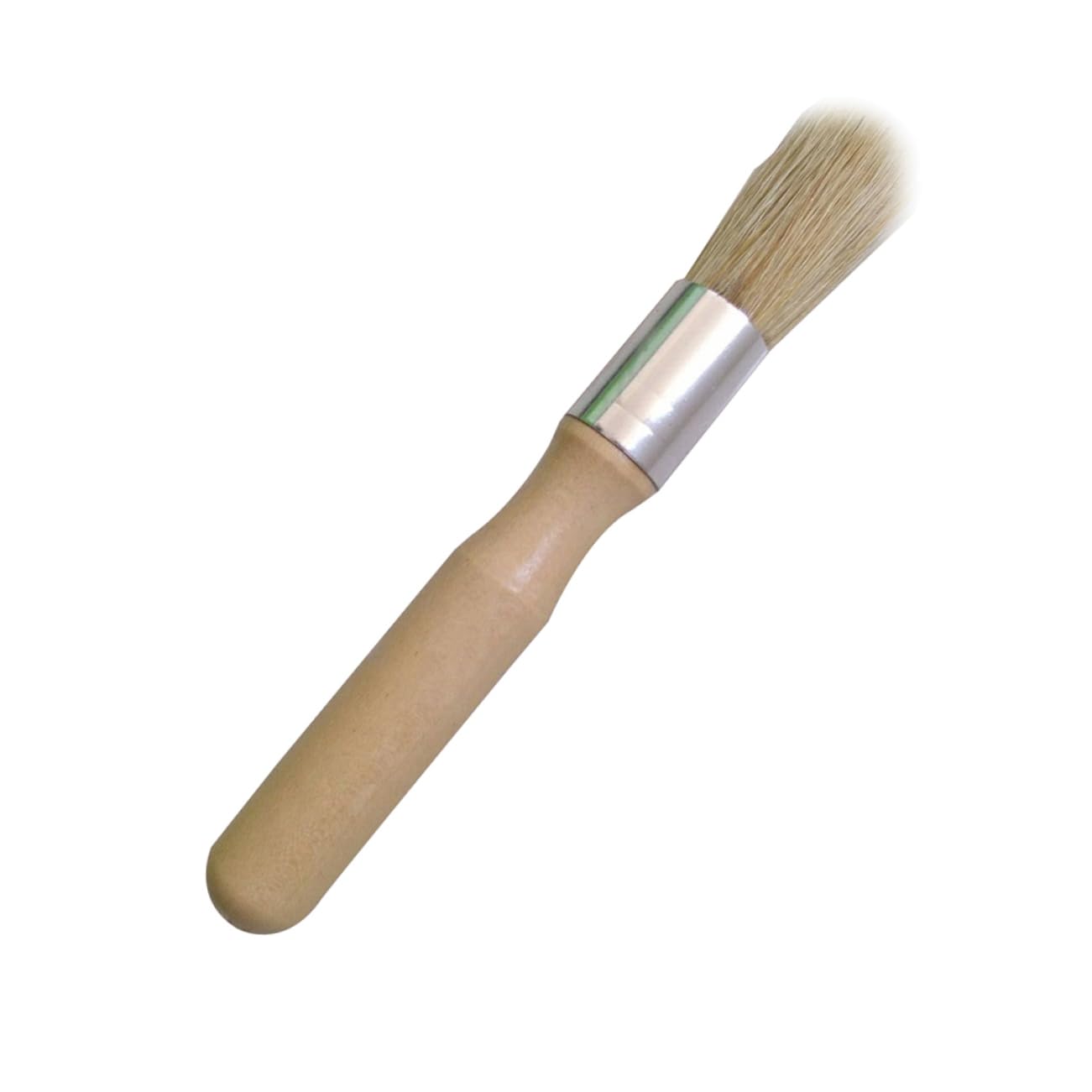 HANABASS 3 Set Di Spazzole Rotonde Con Manico in Legno E Setole Naturali Per Barbecue E Cucina 3 Pezzi*3