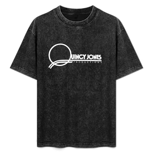 Photo de Quincy Jones Unisex T-Shirt Cotton Men Summer Fashion Black Tee M
