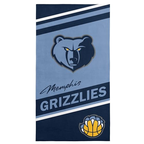 Northwest NBA Memphis Grizzlies Microfiber Beach Towel, 30 x 60 Inches – Quick Dry, Sand Resistant, Lightweight, Highly Absorbent, Spirited Design