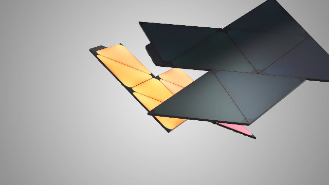 nanoleaf Shapes Ultra Black Mini Triangle Expansion Pack, 10