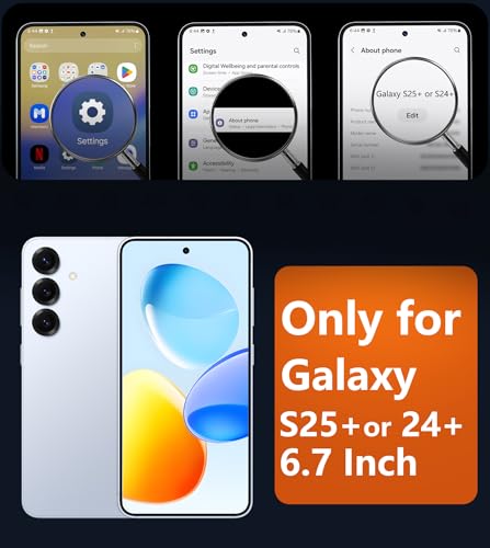 Image of FNTCASE for Samsung Galaxy S25-Plus Case: for S24 Plus Magnetic Translucent Matte Shockproof Slim Cell Phone Cover - Military Grade Drop Proof Hard Back Anti-Fingerprint Protective - Black