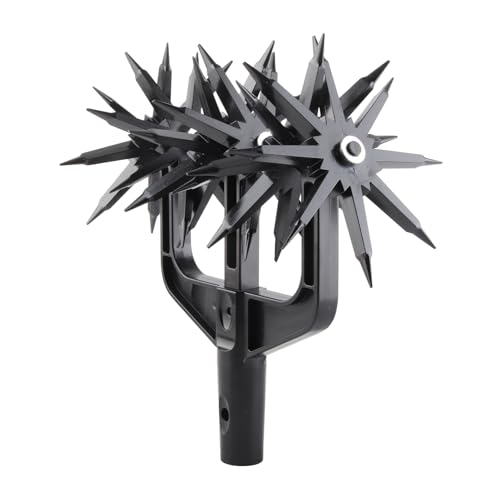 RASTKY Coltivatore Rotante Utensile Manuale Efficiente per Miscelazione del Terreno e Potatura, Coltivatore Manuale da Giardino per Giardinaggio Domestico, (BLACK)
